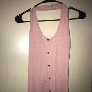 Pink halter top